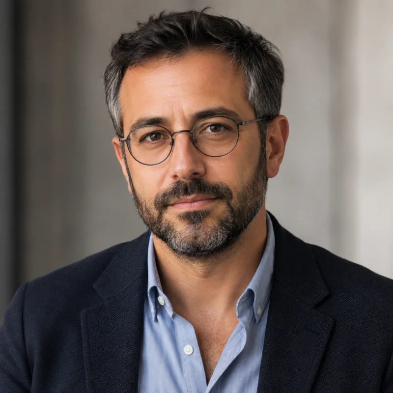 Portrait of author Alireza Bakhshandeh